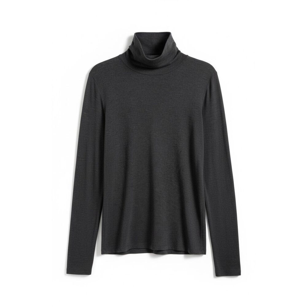 Majestic Filatures Paris Charcoal Gray Turtleneck Size 5 XL Soft Wash